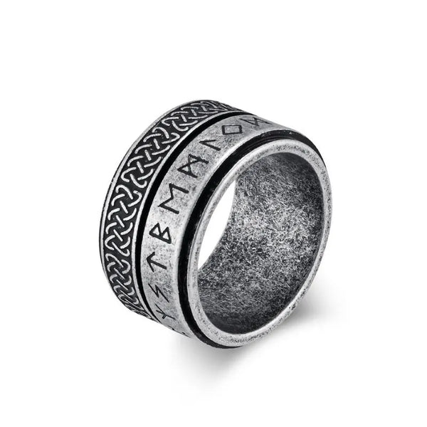 ULIKING JEWELRY RINGS Viking Celtic Knot Rune Spinner Ring 02
