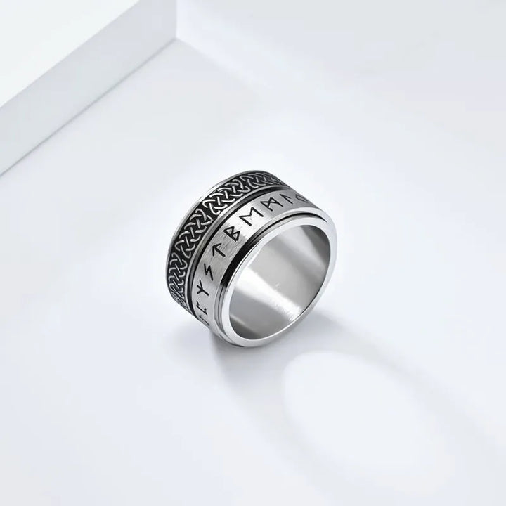 ULIKING JEWELRY RINGS Viking Celtic Knot Rune Spinner Ring 06