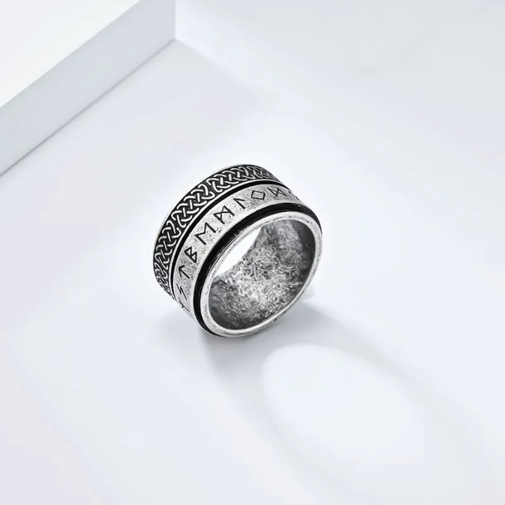 ULIKING JEWELRY RINGS Viking Celtic Knot Rune Spinner Ring 07
