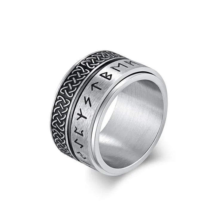 ULIKING JEWELRY RINGS Viking Celtic Knot Rune Spinner Ring 01 