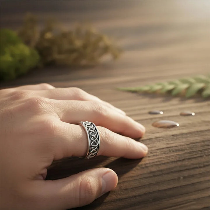 ULIKING JEWELRY RINGS Viking Celtic Wolf Stainless Steel Ring 02