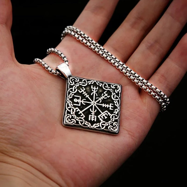 ULIKING JEWELRY PENDANTS Viking Compass  Stainless Steel Pendant Necklace 02