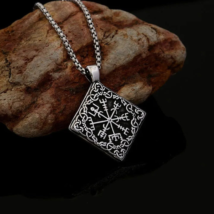 ULIKING JEWELRY PENDANTS Viking Compass  Stainless Steel Pendant Necklace 03