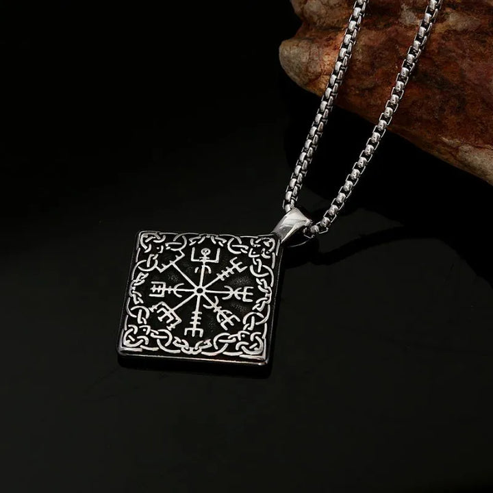 ULIKING JEWELRY PENDANTS Viking Compass  Stainless Steel Pendant Necklace 04