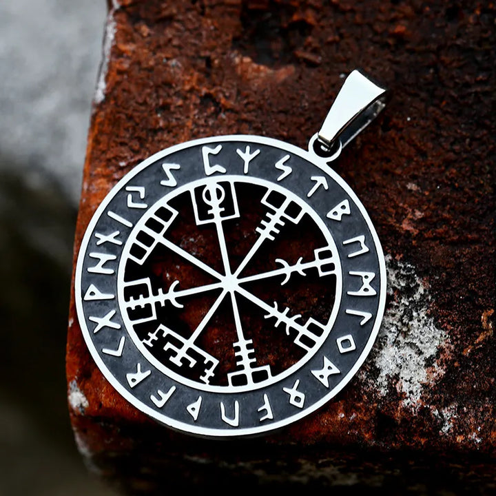 ULIKING JEWELRY PENDANTS Viking Compass with Rune Pendant 01 