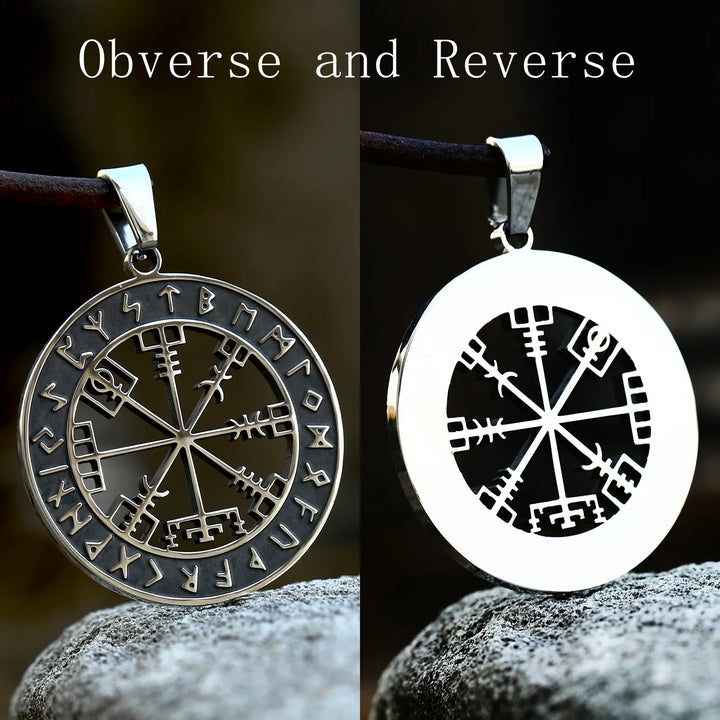 ULIKING JEWELRY PENDANTS Viking Compass with Rune Pendant 03