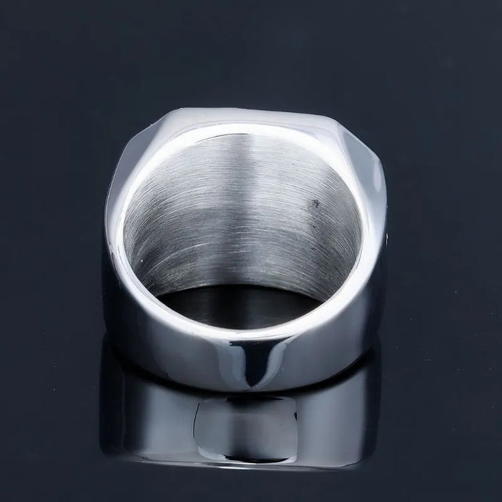 ULIKING JEWELRY RINGS Viking Emerald Stainless Steel Ring  04