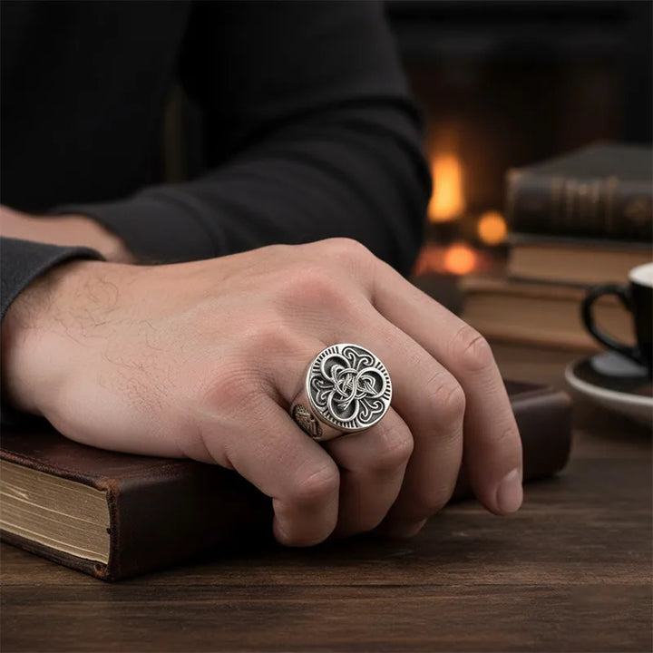 ULIKING JEWELRY RINGS Viking Odin Valknut Stainless Steel Ring 04