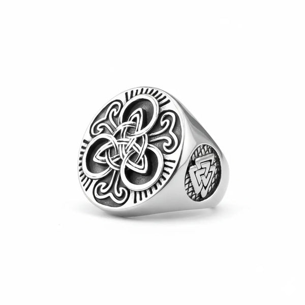 ULIKING JEWELRY RINGS Viking Odin Valknut Stainless Steel Ring 02