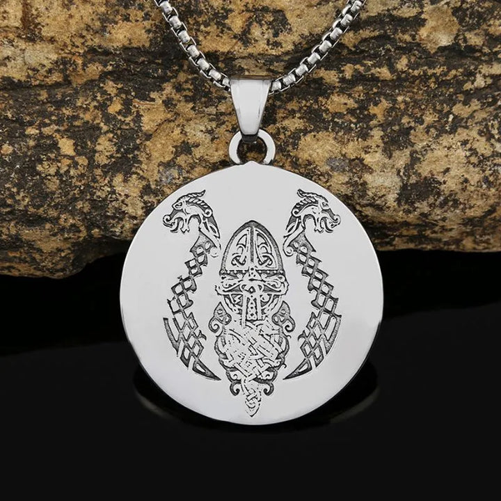 ULIKING JEWELRY PENDANTS Viking Pirate Ship Stainless Steel Pendant Necklace 03