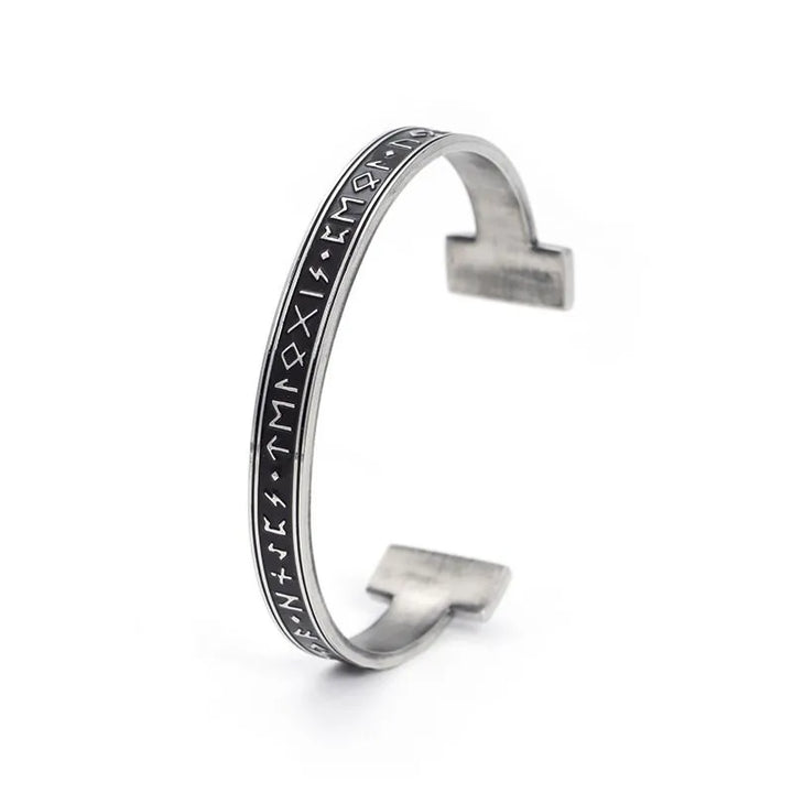  ULIKING JEWELRY BRACELETS Viking  Rune C-shaped Stainless Steel Bracelet 04