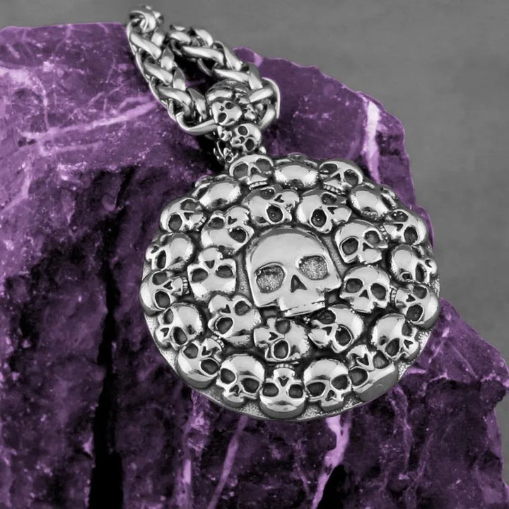  ULIKING JEWELRY PENDANTS  Viking Vintage Skull Stainless Steel Pandant 01