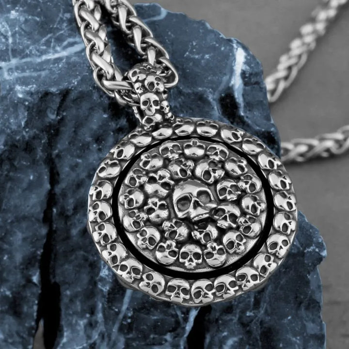  ULIKING JEWELRY PENDANTS  Viking Vintage Skull Stainless Steel Pandant 02