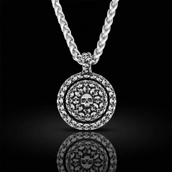  ULIKING JEWELRY PENDANTS  Viking Vintage Skull Stainless Steel Pandant 03