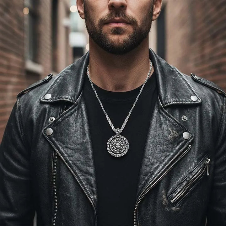  ULIKING JEWELRY PENDANTS  Viking Vintage Skull Stainless Steel Pandant 04