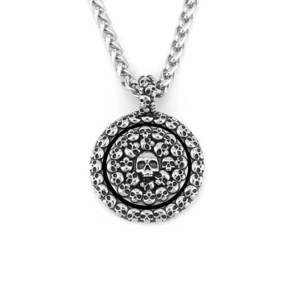  ULIKING JEWELRY PENDANTS  Viking Vintage Skull Stainless Steel Pandant 06