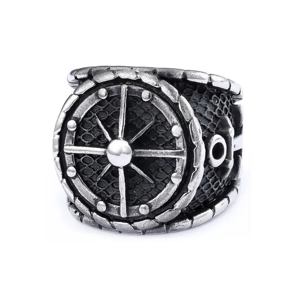 ULIKING JEWELRY RINGS  Vintage Anchor Compass Stainless Steel Ring 01