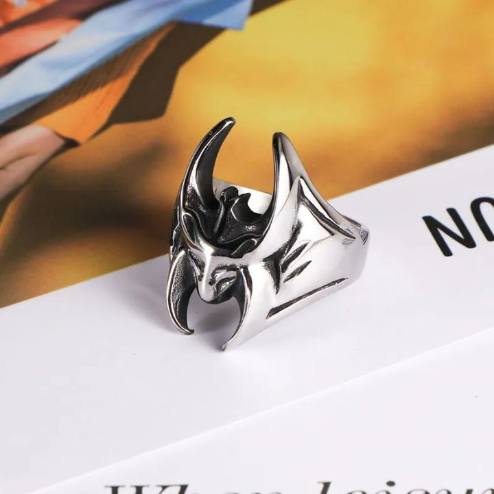 ULIKING JEWELRY RINGS  Vintage Batman Stainless Steel Ring  03