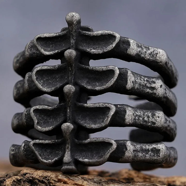 ULIKING JEWELRY RINGS Vintage Bone Stainless Steel Ring 01
