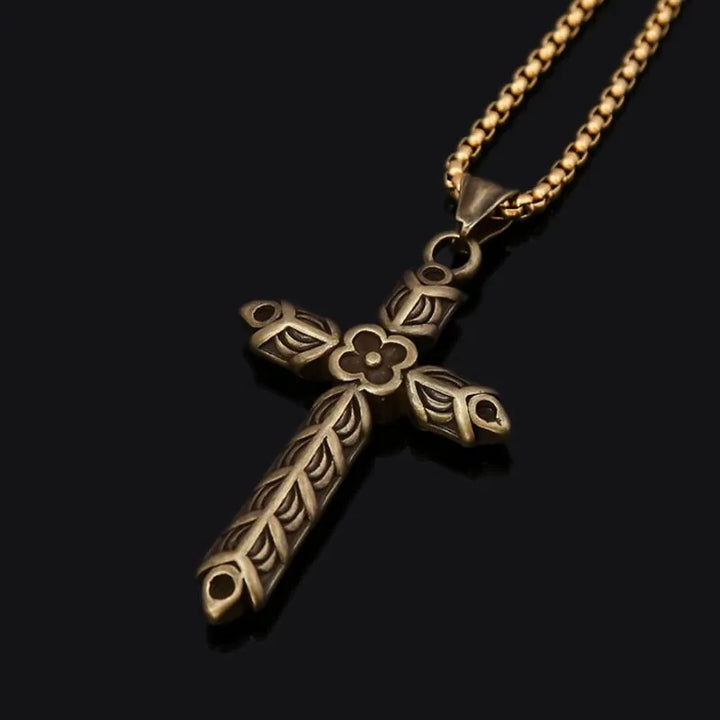 ULIKING JEWELRY PENDANTS Vintage Cross Stainless Steel Pendant Necklace 04