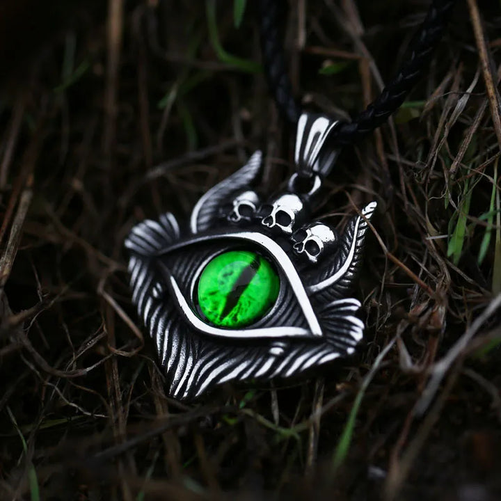  ULIKING JEWELRY PENDANTS   Vintage Devil Eye Skull Pendant 05