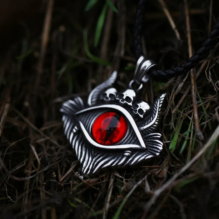  ULIKING JEWELRY PENDANTS   Vintage Devil Eye Skull Pendant 04
