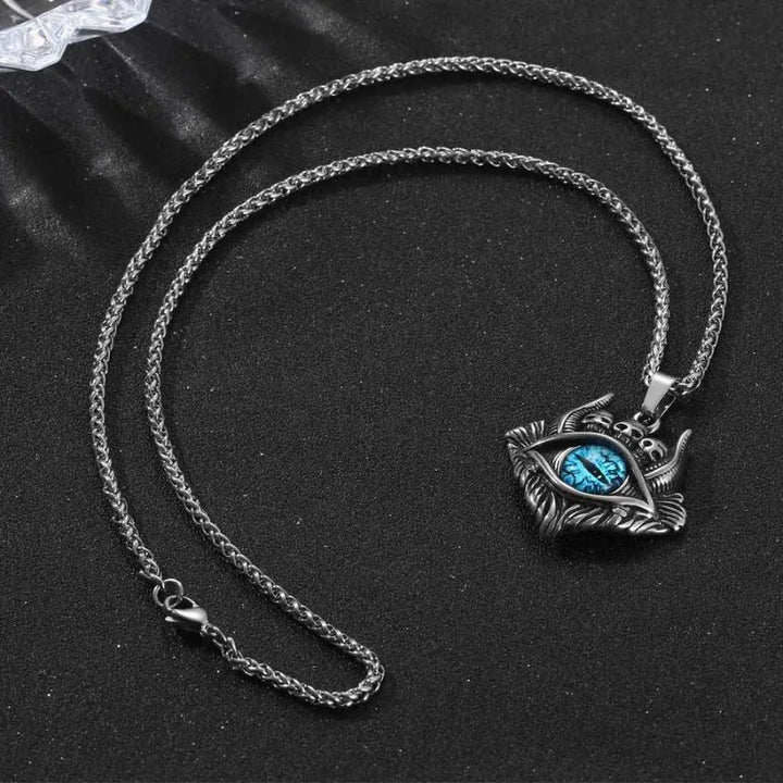  ULIKING JEWELRY PENDANTS Vintage Devil Eye Skull Stainless Steel Pendant 03