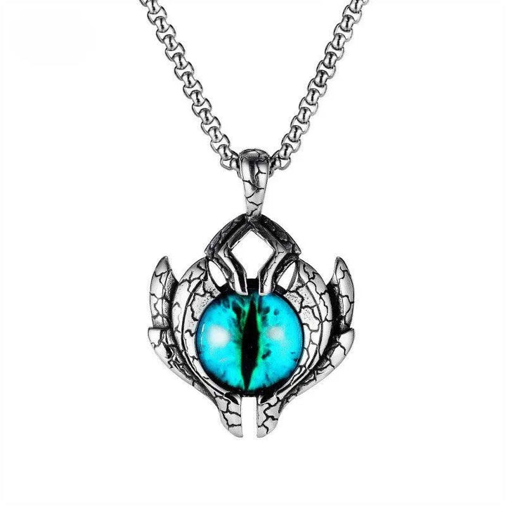  ULIKING JEWELRY PENDANTS    Vintage Devil Eye Stainless Steel Pendant 01