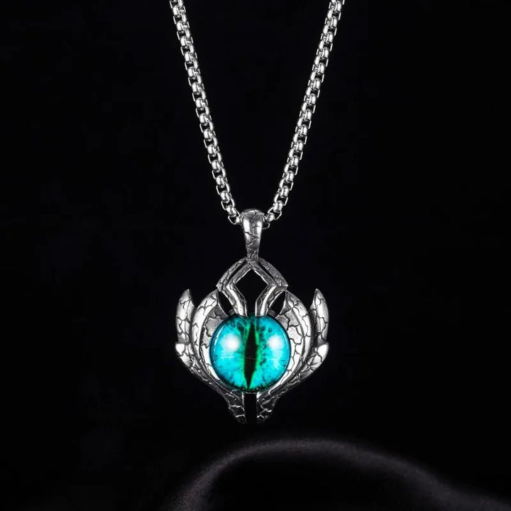  ULIKING JEWELRY PENDANTS    Vintage Devil Eye Stainless Steel Pendant 03