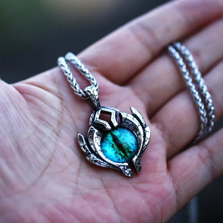  ULIKING JEWELRY PENDANTS    Vintage Devil Eye Stainless Steel Pendant 04