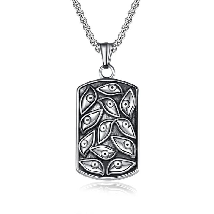  ULIKING JEWELRY PENDANTS Vintage Devil's Eye Stainless Steel Pendant  05