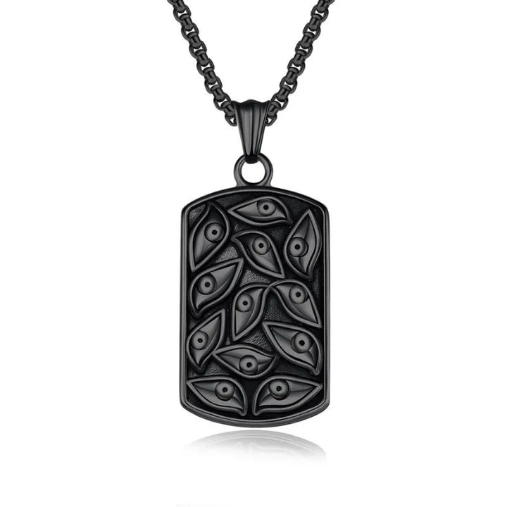  ULIKING JEWELRY PENDANTS Vintage Devil's Eye Stainless Steel Pendant  06