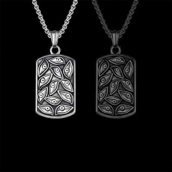  ULIKING JEWELRY PENDANTS Vintage Devil's Eye Stainless Steel Pendant  07
