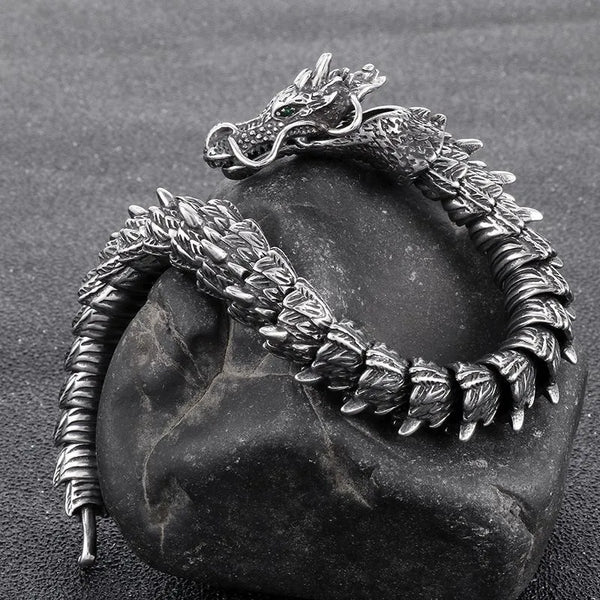  ULIKING JEWELRY BRACELETS Vintage Dragon Stainless Steel Bracelet  02