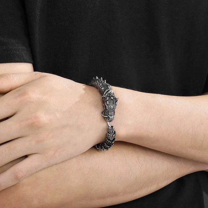  ULIKING JEWELRY BRACELETS Vintage Dragon Stainless Steel Bracelet  04