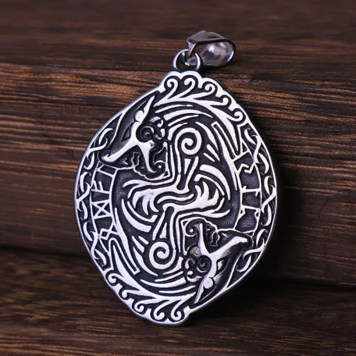  ULIKING JEWELRY PENDANTS Vintage Dragon Stainless Steel Pendan 01 