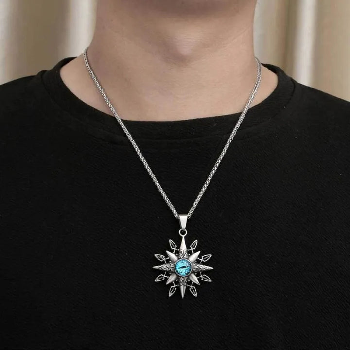  ULIKING JEWELRY PENDANTS  Vintage Eight-pointed Star Devil Eye Pendant  02