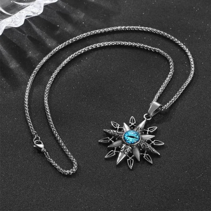  ULIKING JEWELRY PENDANTS  Vintage Eight-pointed Star Devil Eye Pendant  03