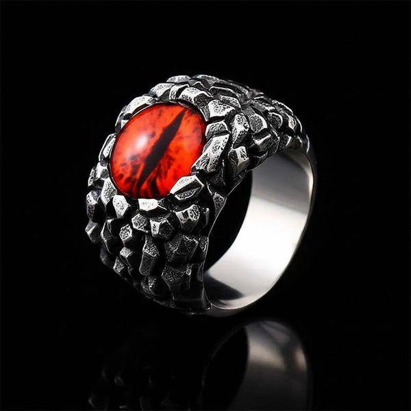 ULIKING JEWELRY RINGS  Vintage Evil Eye Stainless Steel Ring  06