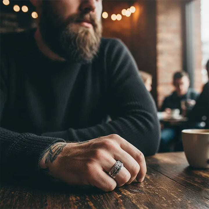 ULIKING JEWELRY RINGS  Vintage Goldfish Tail Spinner Ring 02