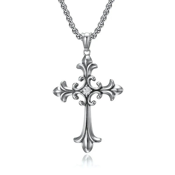  ULIKING JEWELRY PENDANTS  Vintage Gothic Cross  Stainless Steel Pendant 01