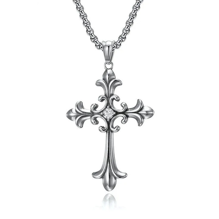  ULIKING JEWELRY PENDANTS  Vintage Gothic Cross  Stainless Steel Pendant 01
