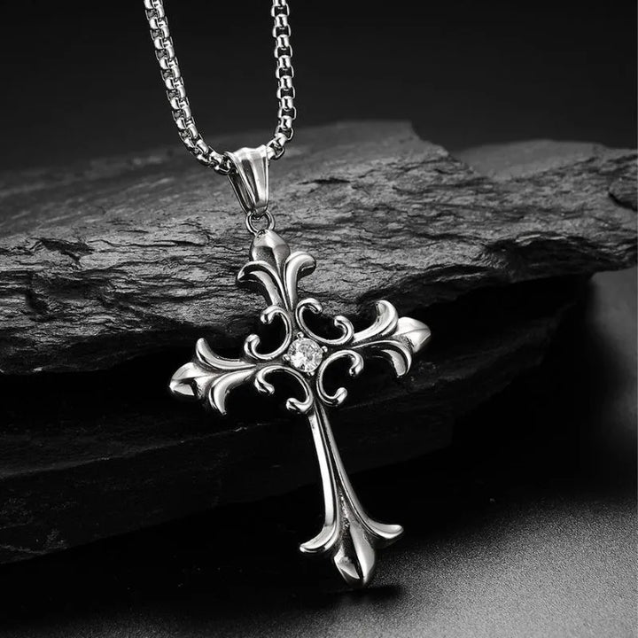  ULIKING JEWELRY PENDANTS  Vintage Gothic Cross  Stainless Steel Pendant 03