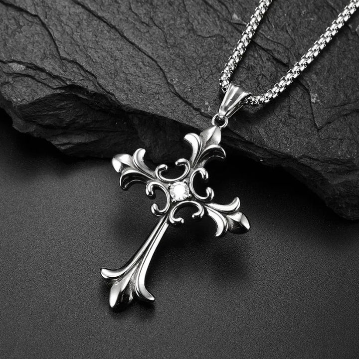  ULIKING JEWELRY PENDANTS  Vintage Gothic Cross  Stainless Steel Pendant 05