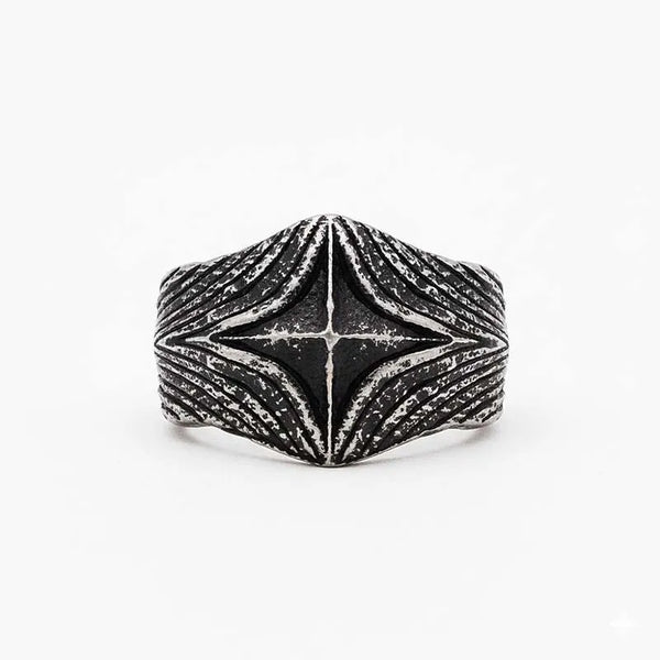ULIKING JEWELRY RINGS Vintage Gothic Cross Stainless Steel Ring 01 