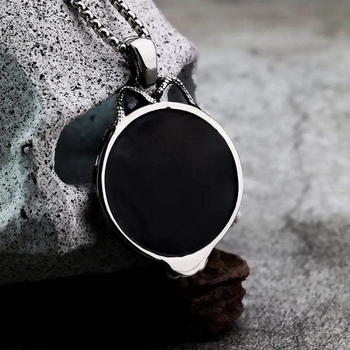  ULIKING JEWELRY PENDANTS Vintage Gothic Magic Mirror Stainless Steel Pendant 05