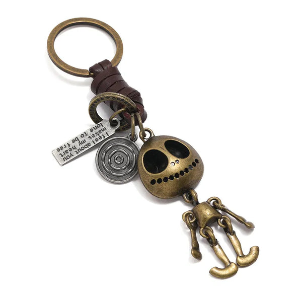  ULIKING JEWELRY KEYCHAIN  Vintage Halloween Skull Keychain 01