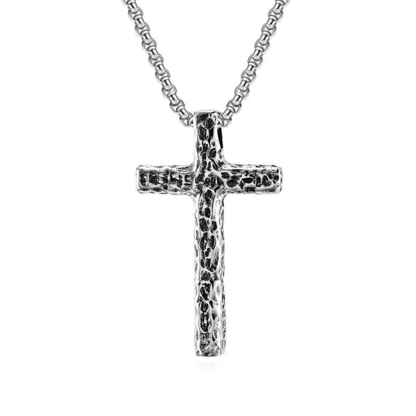  ULIKING JEWELRY PENDANTS  Vintage Hammered Cross Pendant  04