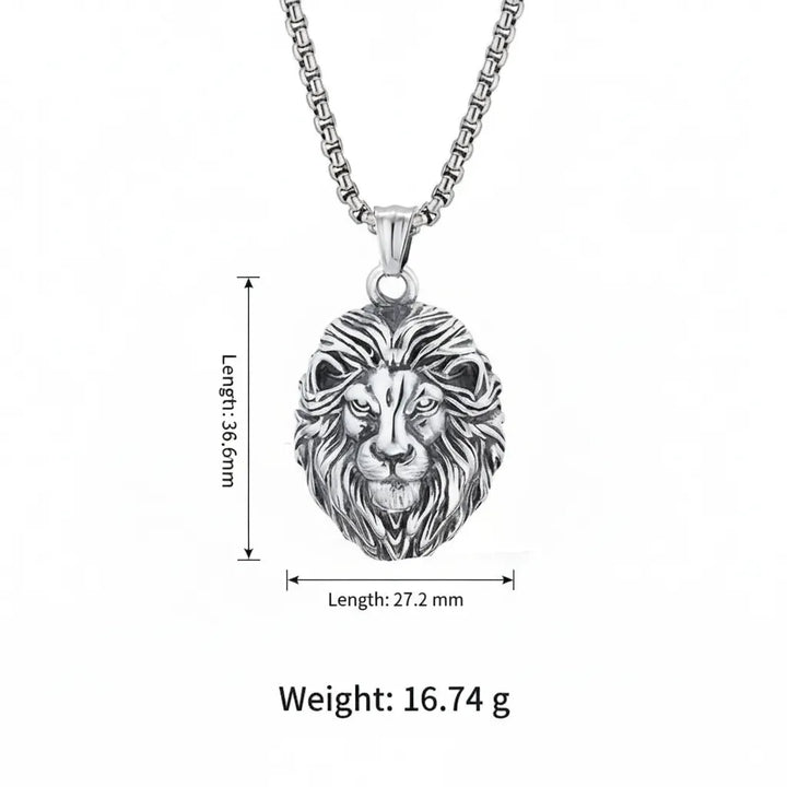 ULIKING JEWELRY PENDANTS Vintage Lion Stainless Steel Pendant 03