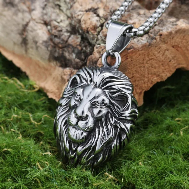  ULIKING JEWELRY PENDANTS Vintage Lion Stainless Steel Pendant 04